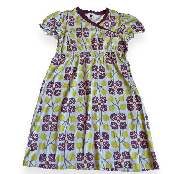 Tea Collection Campanillas Wrap Neck Dress - Picture 1 of 8